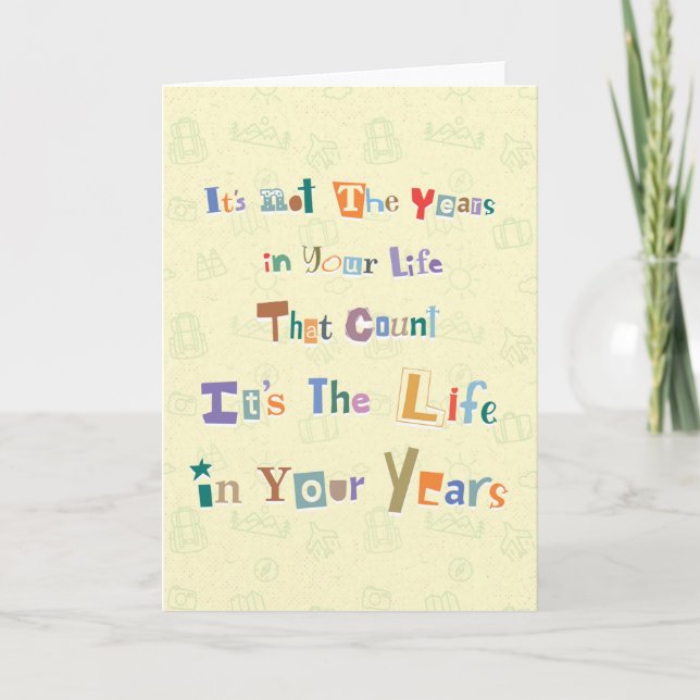 Cartão Wisdom Birthday (Frente)