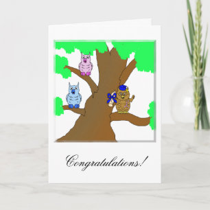 Cartão Wise Owl Greeting Card