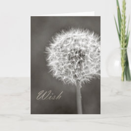 Cartão Wish Dandelion inspirado
