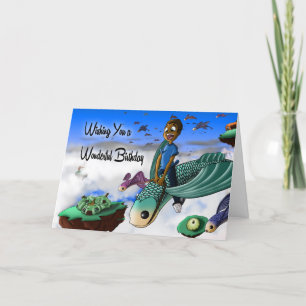 Cartão "Wishing You a Wonderful Birthday"