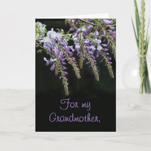 Cartão Wisteria Grandmother Mother's Day Card
