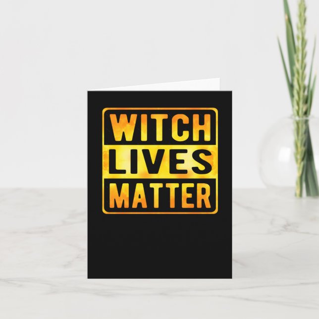 Cartão Witch Vive Dia de as Bruxas engraçado Witch Meme W (Frente)