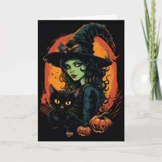 Cartão Witchy Halloween