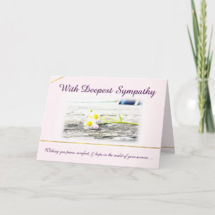 Cartão With Deepest Sympathy Card