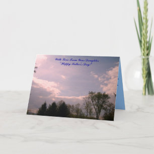 Cartão With Love From Your Daughter"Happy Fat...