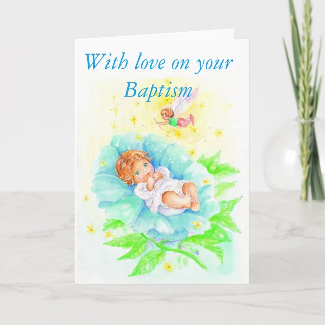 Cartão With love on your Baptism (Frente)