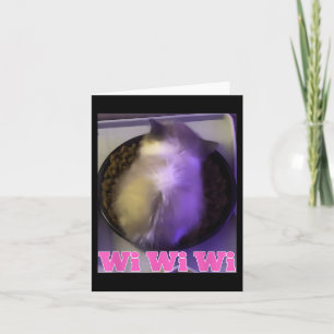 Cartão Wiwiwi Cat Meme