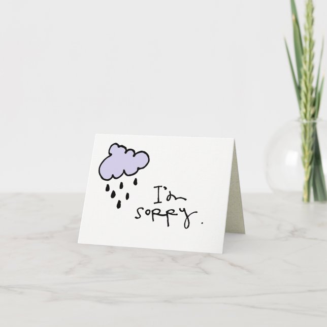Cartão wobblies pequenos Im pesaroso (Frente)