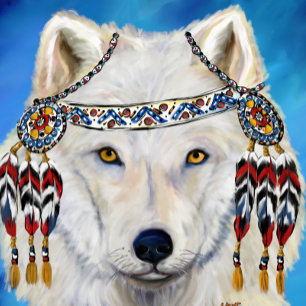 Cartão Wolf Art