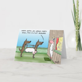 Cartão Wolf Birthday Card