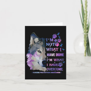Cartão Wolf Eu Não Sou O Que Eu Fiz Eu Tenho Sobco
