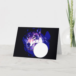 Cartão Wolf & Moon