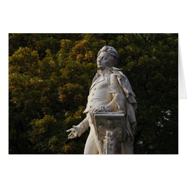 Cartão Wolfgang Amadeus Mozart (Frente Horizontal)