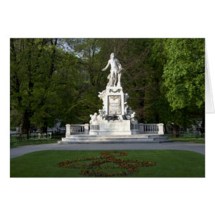 Cartão Wolfgang Amadeus Mozart Statue