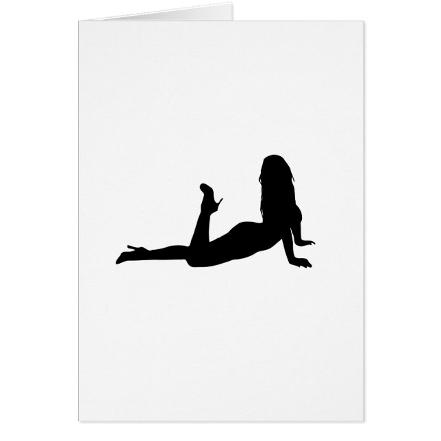 Cartão Woman_Silhouette_laying (Frente)