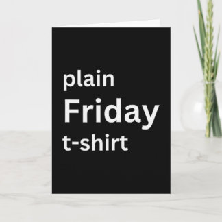 Cartão Womens Plain Friday V-neck