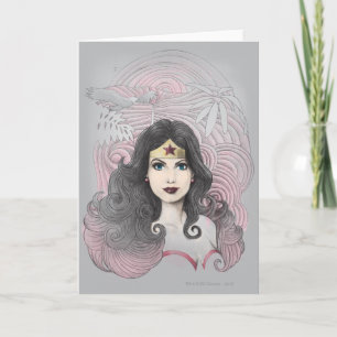 Cartão Wonder Woman Eagle and Trees