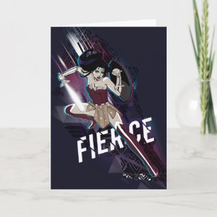 Cartão Wonder Woman - Fierce