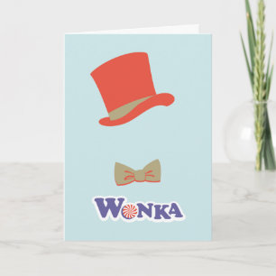 Cartão Wonka Top Hat e Arco Tie