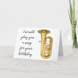 Cartão WON'T PLAY A SONG **40th BIRTHDAY CARD** Card
