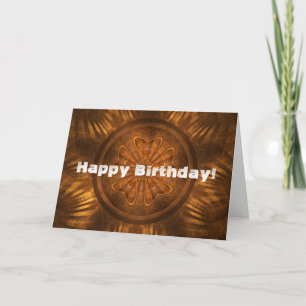 Cartão Wood Carving Birthday