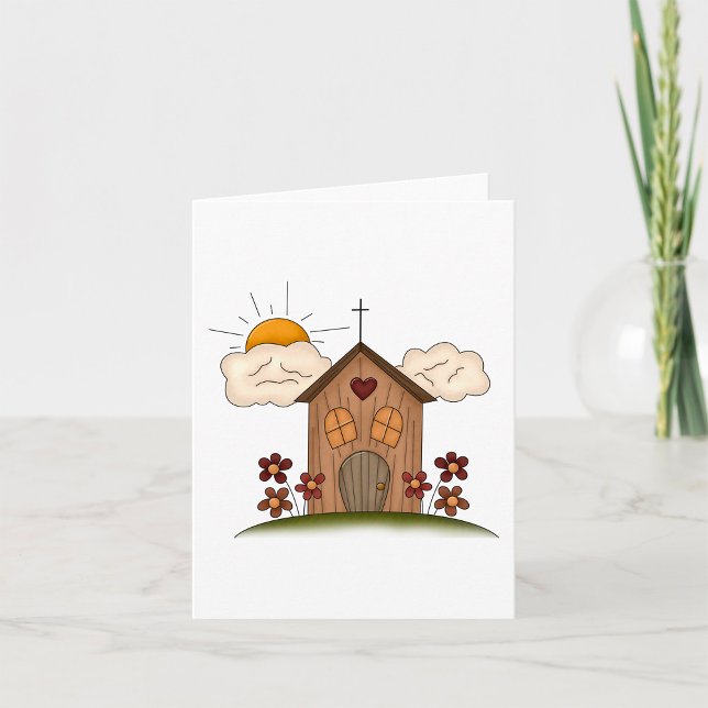Cartão Wooden Church (Criador carregado)