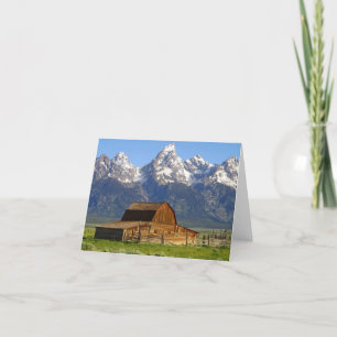 Cartão Wooden Mormon Row Barn