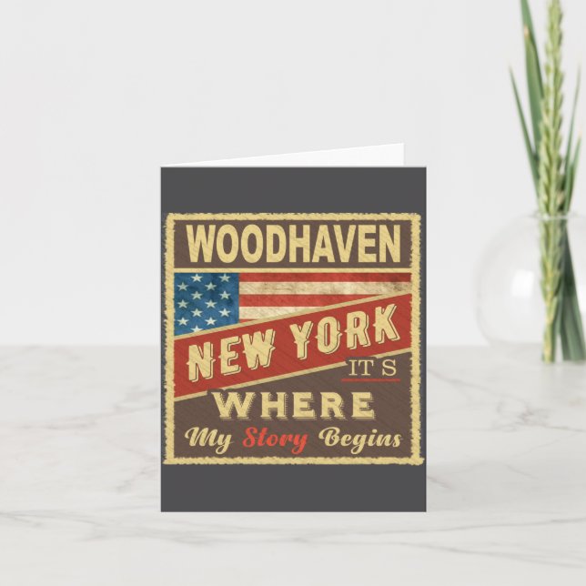 Cartão Woodhaven Ny Its Where My Story Begins  (Frente)