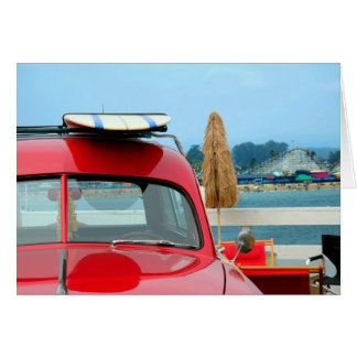 Cartão Woodie na praia