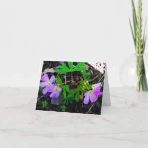 Cartão Woodland Note Card Wildflowers