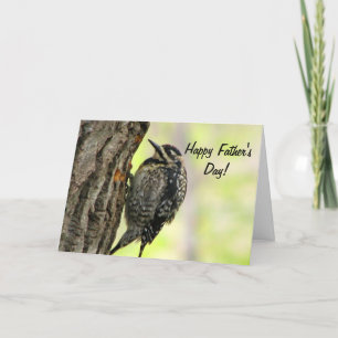 Cartão Woodpecker Father's Day Greeting Card