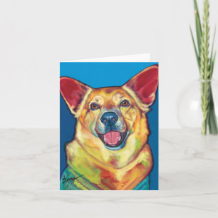 Cartão Woody the Therapy Dog Note Card by Ron Burns