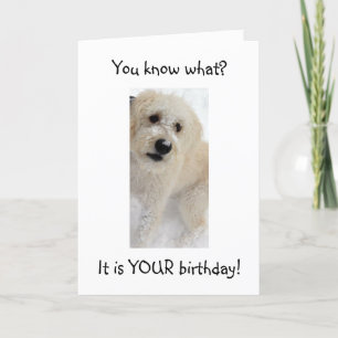 CARTÃO WOOF WOOF-VOCÊ PARECE BOM PARA "40"