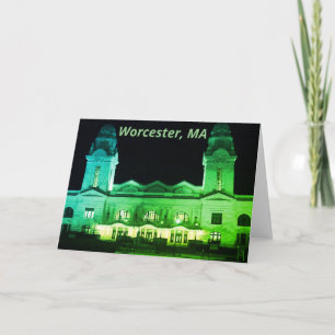 Cartão Worcester, Estação de Comboio MÃE - Artes Beaux