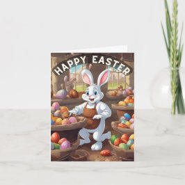 Cartão Workshop de coelhos de Páscoa