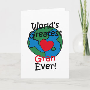 Cartão World’s Greatest Gran Heart