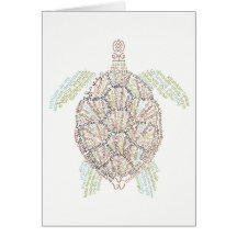 World Word Turtle Card