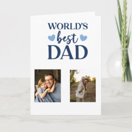 Cartão Worlds Best Dad Photo Card | Father's Day 2026  
