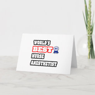 Cartão World's Best Nurse Anesthetist