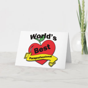 Cartão World's Best Paraprofessional