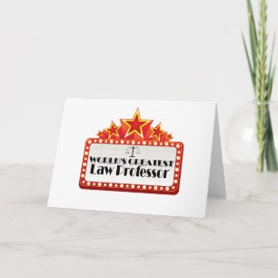 Cartão World's Greatest Law Professor