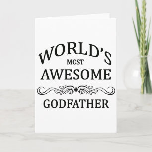 Cartão World's Most Awesome Godfather