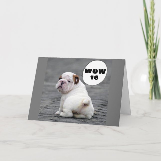 CARTÃO WOW...***16**** LONGE DE IR! (Frente)