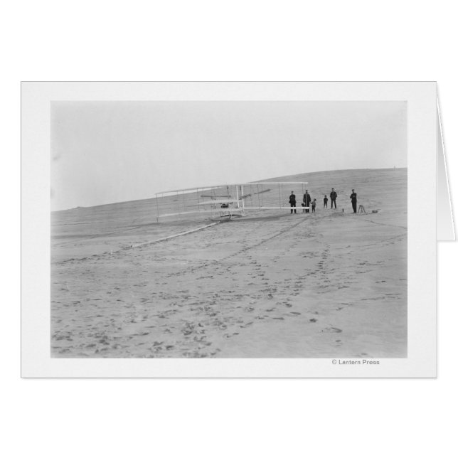 Cartão Wright Brothers 1903 Machine em (Frente Horizontal)