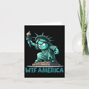 Cartão Wtf América Anti-Trump Política E Democracia