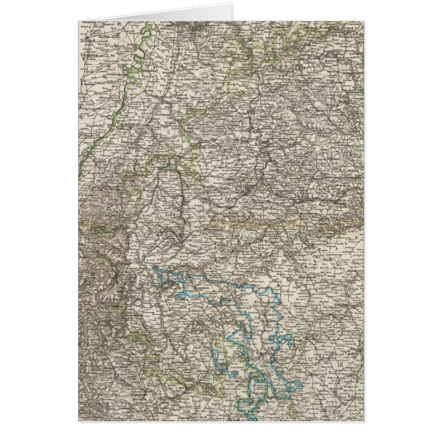 Cartão Wurtemberg, Baden (Frente)