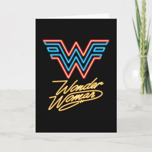 Cartão WW84 Wonder Woman Neon Light Logo