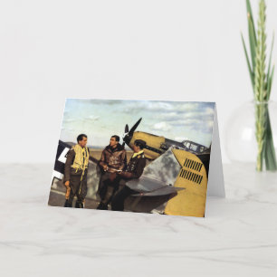 Cartão WWII German ME-109 Pilots