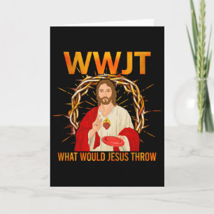 Cartão Wwjt O Que Jesus Jogaria Diversão do Disco de Golf