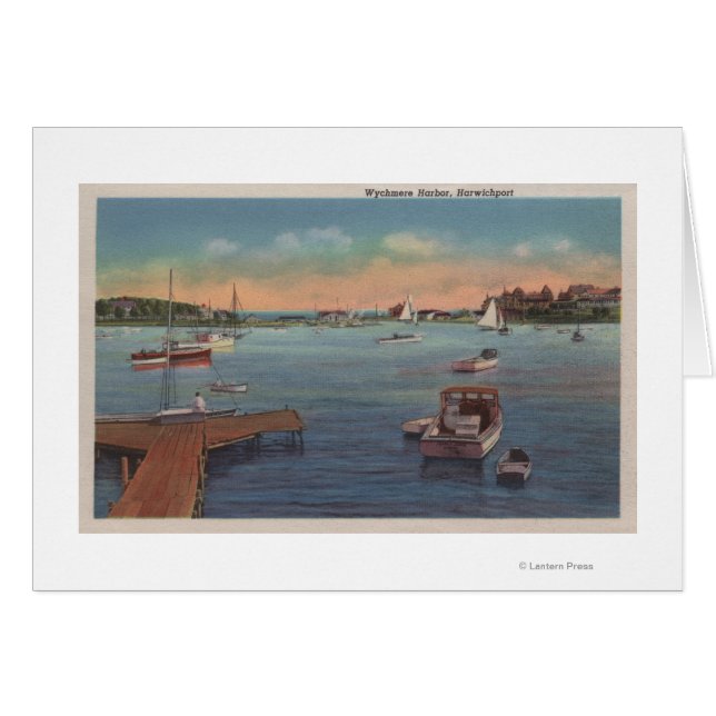 Cartão Wychmere Harbor Scene (Frente Horizontal)